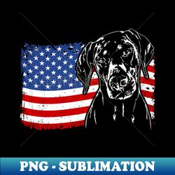 proud doberman american flag patriotic dog - signature sublimation png file - boost your success with this inspirational png download