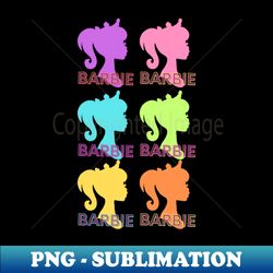 multi colour barbie - png sublimation digital download - unlock vibrant sublimation designs