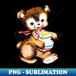honey bear - decorative sublimation png file - perfect for personalization