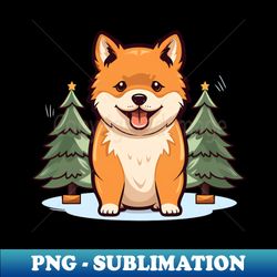 Christmas Akita Inu Cute Puppy Dog Lover - Instant Png Sublimation Download - Defying The Norms