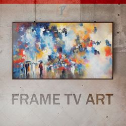 samsung frame tv art digital download, frame tv art style of impressionism, frame tv art modern, expressive, avant-garde