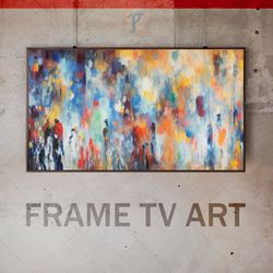 samsung frame tv art digital download, frame tv art style of impressionism, frame tv art modern, expressive, avant-garde
