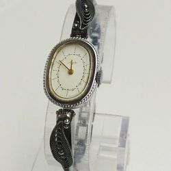 luch  women watch , vintage ladies watch luch, silver  watch ray, cocktail watch, wristwatch