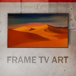 samsung frame tv art digital download, frame tv art modern interior art, frame tv art desert and sand dunes, expressive