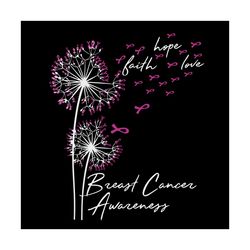 breast cancer awareness, breast cancer svg dandelion svg, breast cancer svg, cancer awareness, cancer ribbon svg, breast