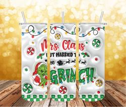 3d inflated grinch christmas png, coffee grinch png, pink christmas 20 oz skinny tumbler wrap, christmas movies png
