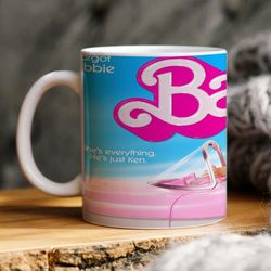 barbie movie barbie and ken in a car mug tea mugs