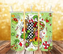 3d inflated merry grinch christmas png, grinchmas png, pink christmas 20 oz skinny tumbler wrap, christmas movies png