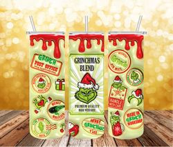 3d inflated grinch christmas png, grinchmas png, pink christmas 20 oz skinny tumbler wrap, christmas movies png