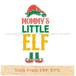 mommy's little elf svg, png cricut, file sublimation, instantdownload