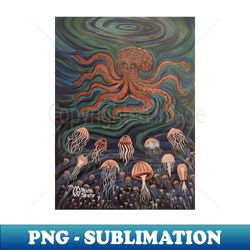 smack of jellyfish vs the octopus - elegant sublimation png download - instantly transform your sublimation projects