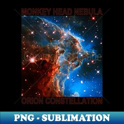 monkey head nebula - stylish sublimation digital download - instantly transform your sublimation projects