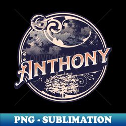 anthony name tshirt - high-quality png sublimation download - enhance your apparel with stunning detail