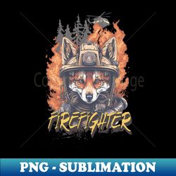 wildland firefighter fox - unique sublimation png download - unleash your creativity