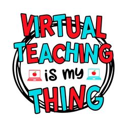 Virtual Teaching Is My Thing Svg, Dr Seuss Svg, Virtual Teaching Svg, Teacher Svg, Teaching Svg, Dr Seuss Thing Svg, Dr