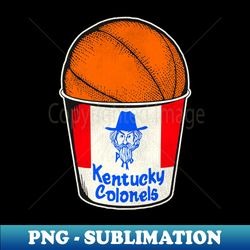 defunct kentucky colonels basketball bucket - instant png sublimation download - perfect for sublimation art