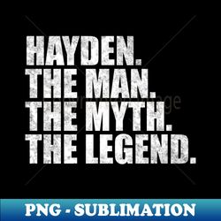 hayden legend hayden name hayden given name - elegant sublimation png download - perfect for creative projects