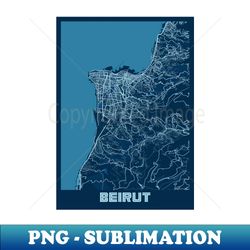 beirut - lebanon peace city map - modern sublimation png file - unleash your creativity