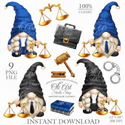 lawyer gnome clip art png, scales of justic, gnome images. gnomes graphics. cute gnom instant download. digital download