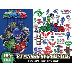 150 files pj masks svg bundle, pj masks png, catboy png,owlette png, pj masks logo,owlette pj mask logo,pj masks clipart