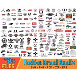 750 fashion brands logo bundle, luxury brands logo svg , gucci svg, louis vuitton svg , balenciaga symbol, gucci logo