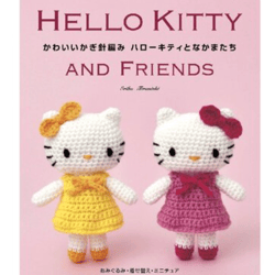 cute crochet hello kitty and friends