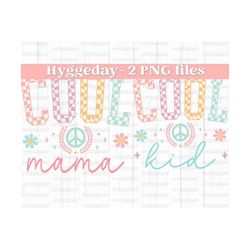 mama and mini bundle png, digital download, sublimate, sublimation, mom and me, matching, cool, preppy, cute, retro, checker,