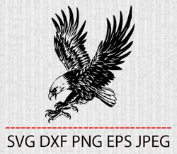 eagle svg,png,eps cameo cricut design template stencil vinyl decal tshirt transfer iron on