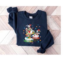 mickey mouse tea cup christmas t-shirt, mickey's very merry christmas party sweatshirt, disney family sweater, mickey te