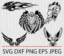 eagle svg,png,eps cameo cricut design template stencil vinyl decal tshirt transfer iron on