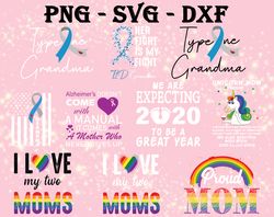 i love my two moms svg, bundles mother day svg, png,dxf,...