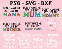 f-bomb mom svg, bundles mother day svg, png,dxf,...