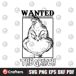 wanted the grinch retro christmas vibes svg download