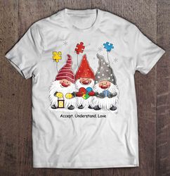 accept understand love autism gnome christmas sweater shirt