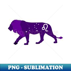 leo royal purple - png transparent digital download file for sublimation - capture imagination with every detail