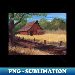 red country barn - png sublimation digital download - perfect for sublimation art