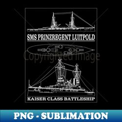 sms prinzregent luitpold german battleship blueprint gift - vintage sublimation png download - create with confidence
