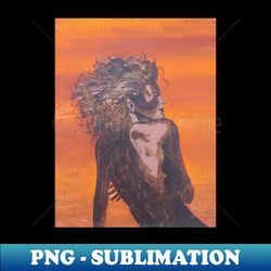 sunset maiden - instant sublimation digital download - add a festive touch to every day