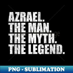 azrael legend azrael name azrael given name - modern sublimation png file - vibrant and eye-catching typography