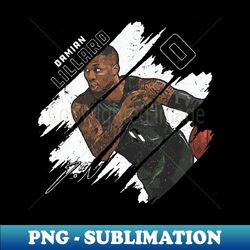 damian lillard milwaukee stripes - special edition sublimation png file - unleash your creativity