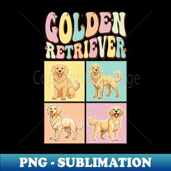 golden retriever - png transparent digital download file for sublimation - defying the norms
