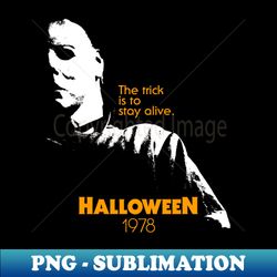 halloween 1978 - decorative sublimation png file - spice up your sublimation projects