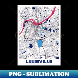 louisville - kentucky milktea city map - high-resolution png sublimation file - perfect for sublimation art