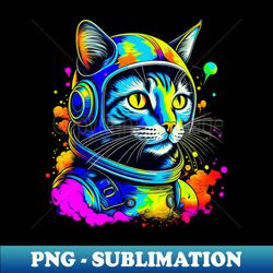 space cat psychedelic - professional sublimation digital download - stunning sublimation graphics