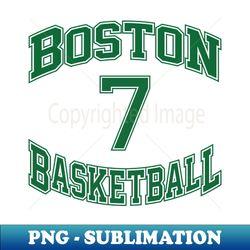 boston basketball number 7 - stylish sublimation digital download - create with confidence