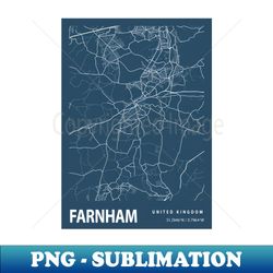 farnham blueprint street map farnham colour map prints - special edition sublimation png file - perfect for personalization