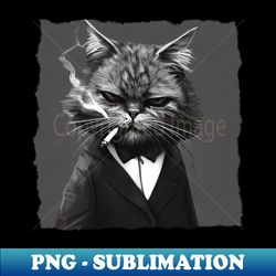 mafia cat - vintage sublimation png download - unlock vibrant sublimation designs