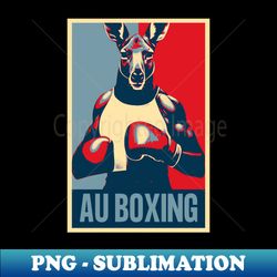 australian boxing kangaroo - png transparent sublimation design - spice up your sublimation projects