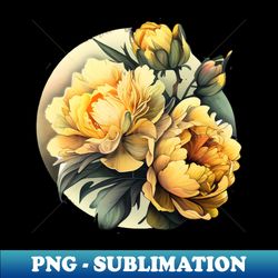yellow flower - modern sublimation png file - vibrant and eye-catching typography