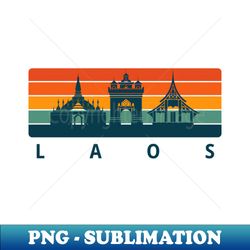 retro laos - aesthetic sublimation digital file - perfect for creative projects